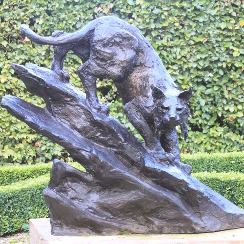 Beast Of Bodmin a bronze by Kate Denton