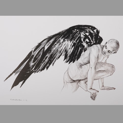 Icarus Study 2 a Lithograph by Kate Denton